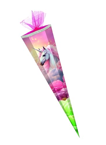 Schultüte / Zuckertüte / 85cm / eckig / "Einhorn" Schultüte / Zuckertüte / 85cm / eckig / "Einhorn" von Livepac-Office