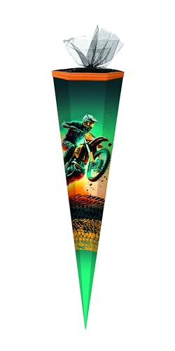 Schultüte / Zuckertüte / 85cm / eckig / "Motocross" Schultüte / Zuckertüte / 85cm / eckig / "Motocross" von Livepac-Office