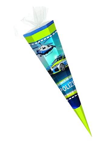Schultüte / Zuckertüte / 85cm / eckig / "Polizei" Schultüte / Zuckertüte / 85cm / eckig / "Polizei" von Livepac-Office