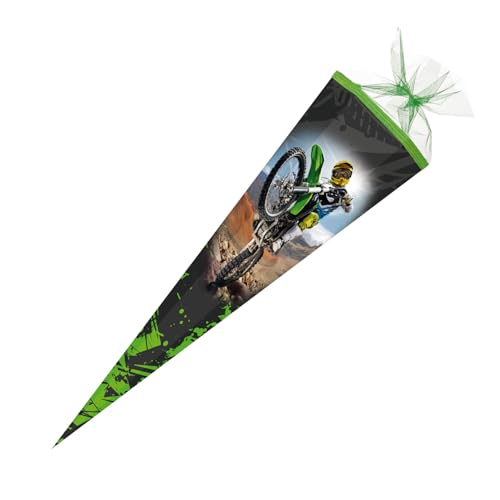 Schultüte / Zuckertüte / 85cm / eckig / "Wheelie" Schultüte / Zuckertüte / 85cm / eckig / "Wheelie" von Livepac-Office