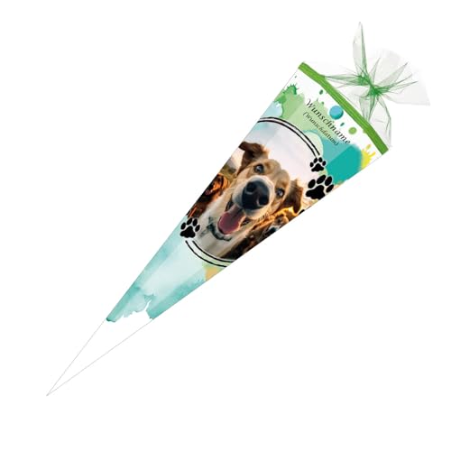 Schultüte mit Gravur / Zuckertüte / 85cm / eckig / "Hunde" Schultüte mit Gravur / Zuckertüte / 85cm / eckig / "Hunde" von Livepac-Office