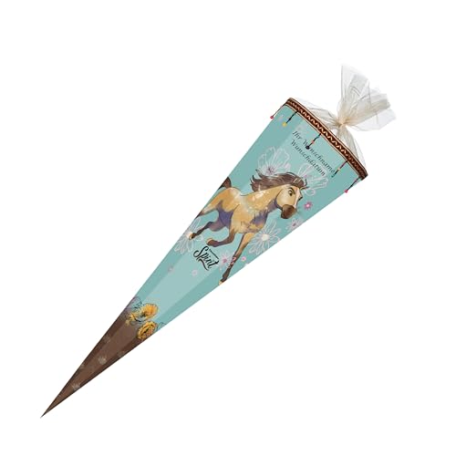 Schultüte mit Gravur / Zuckertüte / 85cm / eckig / "Spirit Riding Free 2" von Livepac-Office