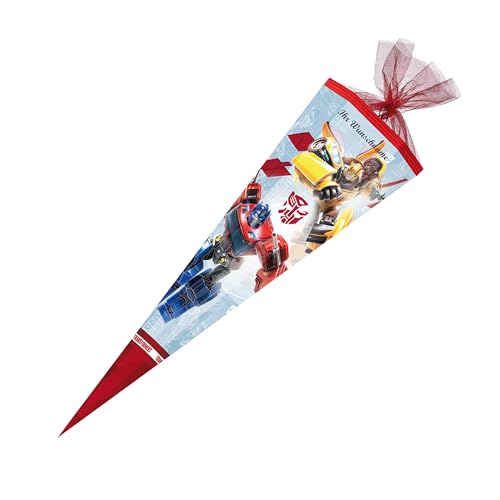 Schultüte mit Gravur / Zuckertüte / 85cm / eckig / "Transformers Roll Out" Schultüte mit Gravur / Zuckertüte / 85cm / eckig / "Transformers Roll Out" von Livepac-Office
