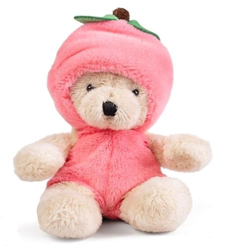 Little Living Nature Pfirsich Kuscheltier | Weiches Stofftier Obst Geschenk für Kinder von Living Nature