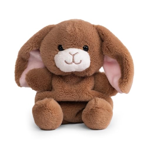 Little Living Nature Snugglies Pet Brown Rabbit Plush - Easter Stuffed Animal Gifts von Living Nature