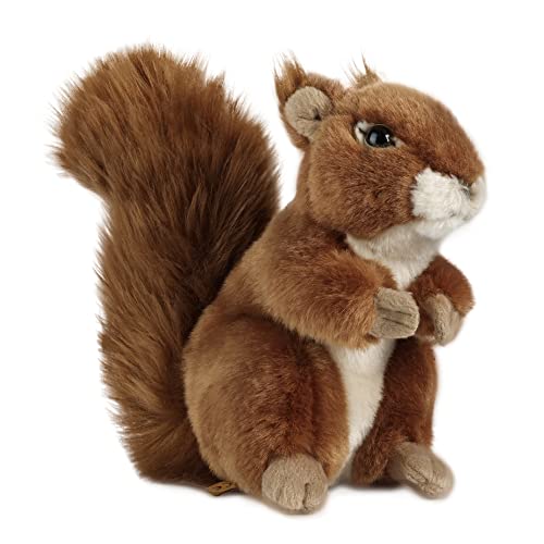 Living Nature Eichhörnchen Kuscheltier, realistisches, Flauschiges Plüschtier für Babys, Jungs, Mädchen und Erwachsene, nachhaltiges Stofftier für Kinder, Geschenke zur Geburt, 20 cm von Keycraft