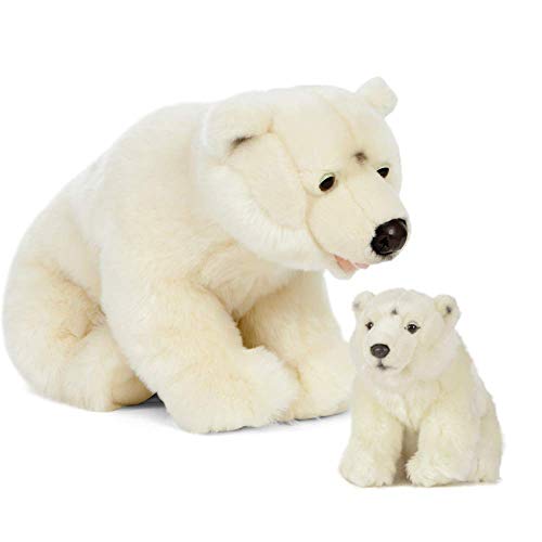 Living Nature Plüschtier World Wildlife, Weißer Eisbär von Living Nature