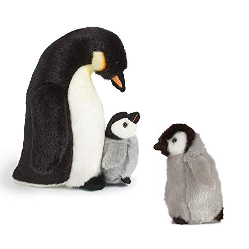 Living Nature AN505 Geschenkset Pinguin Mutter und Baby (Küken) Schwarz, Grau und Weiß, Einheitsgröße von Living Nature