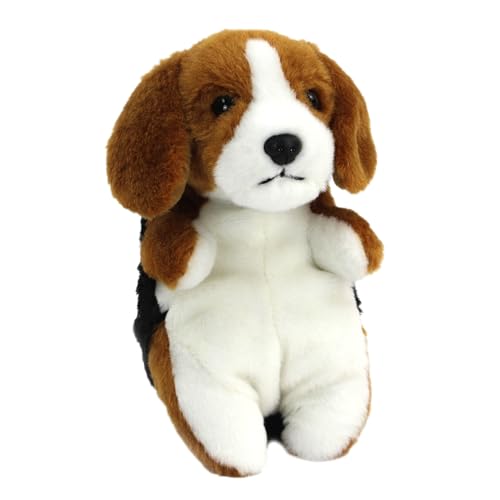 Living Nature Baby Beagle Kuscheltier Plüschtier | Flauschiger und Kuscheliger Hund | Weiches Spielzeuggeschenk für Neugeborene und Babys | Naturli Umweltfreundlich von Living Nature