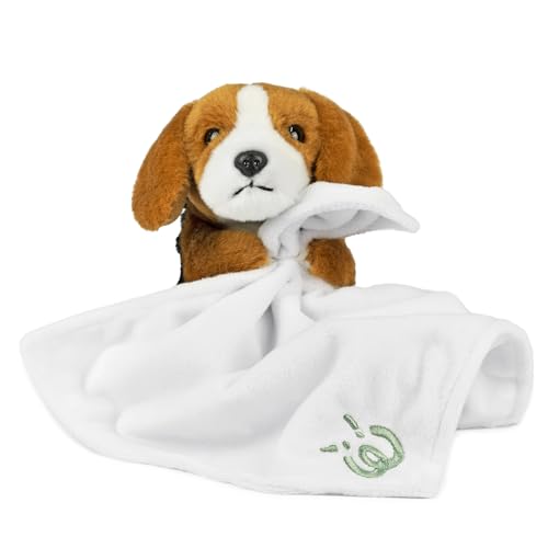 Living Nature Baby Beagle Kuscheltier Plüschtier | Inklusive Decke | Flauschiger und Kuscheliger Hund | Weiches Spielzeug für Neugeborene und Babys | Naturli Umweltfreundlich Living Nature Baby Beagle Kuscheltier Plüschtier | Inklusive Decke | Flauschiger und Kuscheliger Hund | Weiches Spielzeug für Neugeborene und Babys | Naturli Umweltfreundlich von Living Nature
