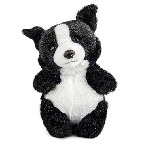 Living Nature Baby Border Collie Kuscheltier Plüschtier | Flauschiger und Kuscheliger Hund | Weiches Spielzeug-Geschenk für Neugeborene und Babys | Naturli Umweltfreundlich von Living Nature