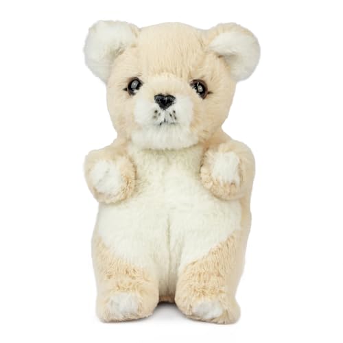 Living Nature Baby Löwenjungen Plüschtier | Flauschiges und Kuscheliges Safari-Tier | Weiches Spielzeuggeschenk für Neugeborene und Babys | Naturli Umweltfreundlich von Keycraft