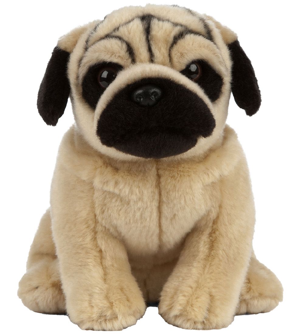 Living Nature Kuscheltier - 21x10 cm - Mops - Golden - Living Nature - One Size - Kuscheltiere von Living Nature