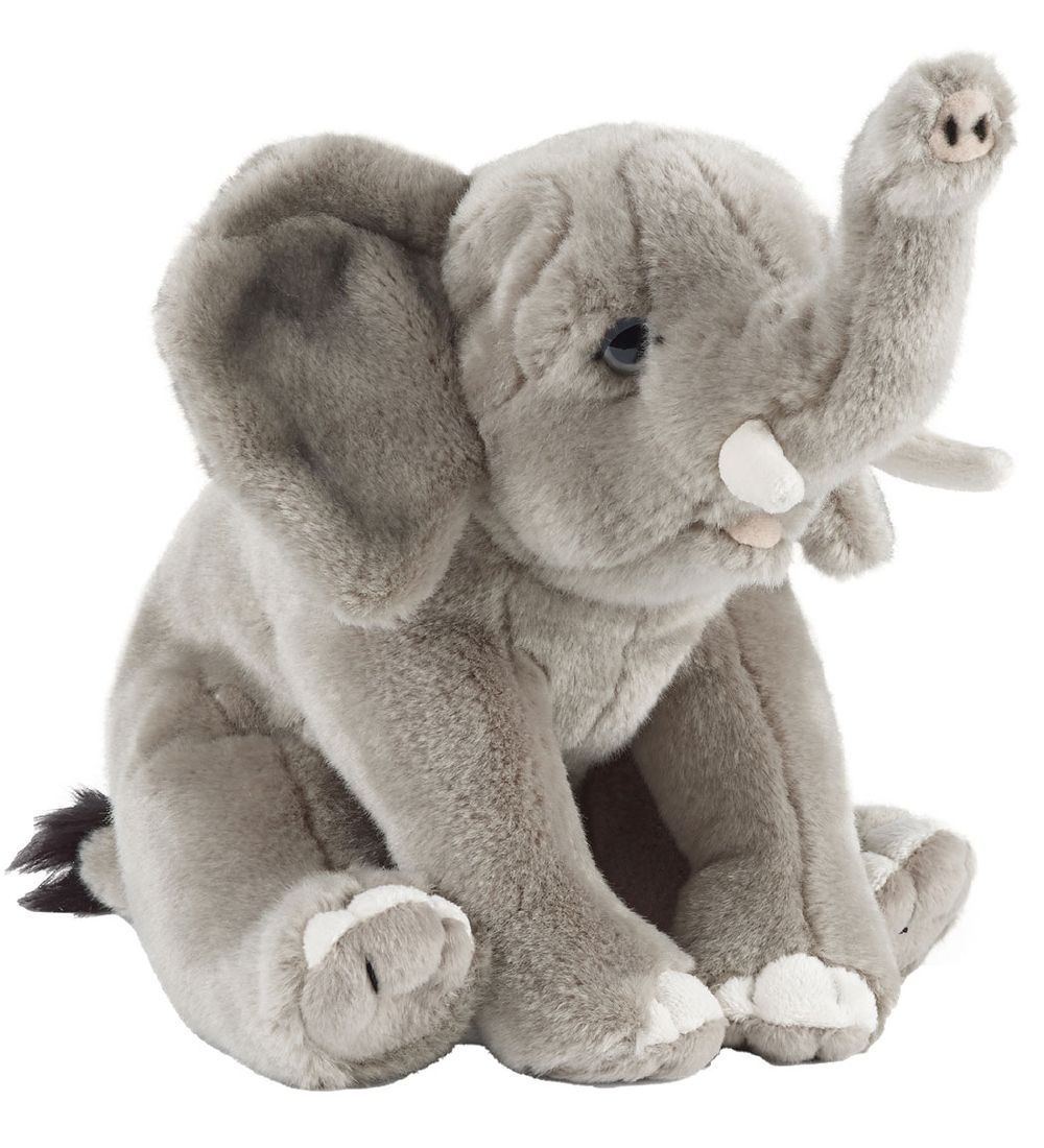 Living Nature Kuscheltier - 23x17 cm - Elefant - Grau - Living Nature - One Size - Kuscheltiere von Living Nature