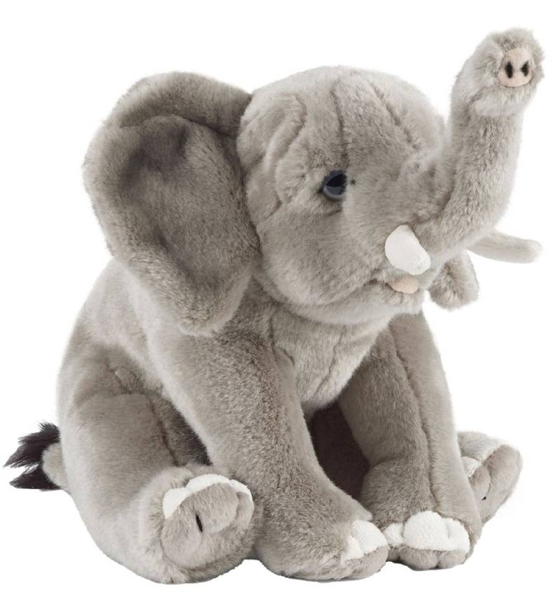Living Nature Kuscheltier - 23x17 cm - Elefant - Grau - Living Nature - One Size - Kuscheltiere Living Nature Kuscheltier - 23x17 cm - Elefant - Grau - Living Nature - One Size - Kuscheltiere von Living Nature