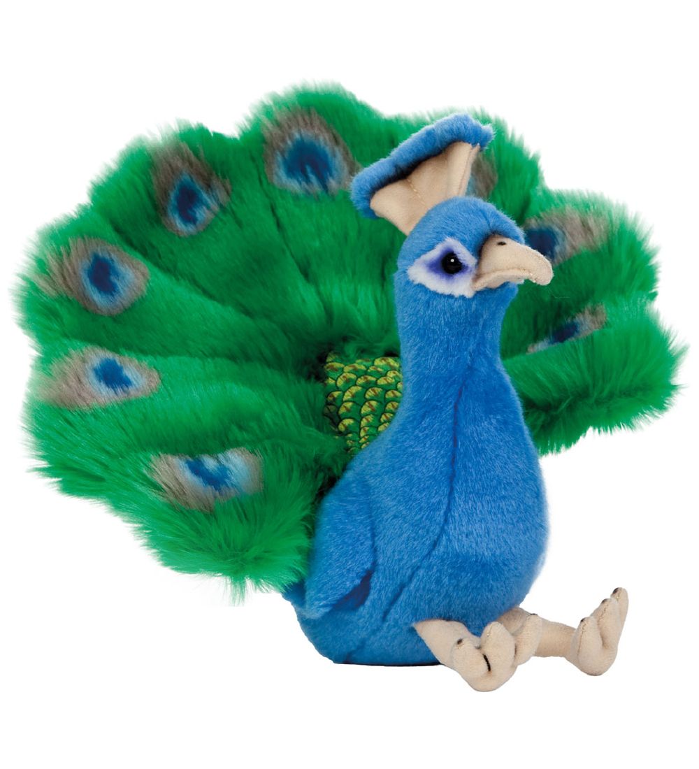 Living Nature Kuscheltier - 24x20 cm - Pfau - Grün/Blau - Living Nature - One Size - Kuscheltiere Living Nature Kuscheltier - 24x20 cm - Pfau - Grün/Blau - Living Nature - One Size - Kuscheltiere von Living Nature