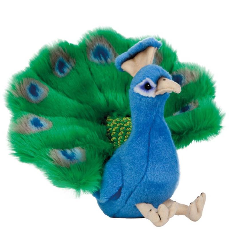 Living Nature Kuscheltier - 24x20 cm - Pfau - Grün/Blau - Living Nature - One Size - Kuscheltiere Living Nature Kuscheltier - 24x20 cm - Pfau - Grün/Blau - Living Nature - One Size - Kuscheltiere von Living Nature