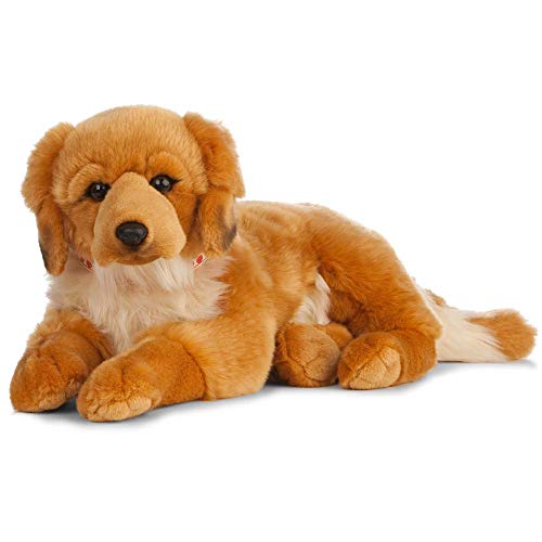 Living Nature Soft Toy - Großes Stofftier Golden Retriever (60cm), Goldfarben von Living Nature