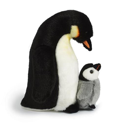 Living Nature Stofftier - Königspinguin mit Jungem (27cm) von Living Nature