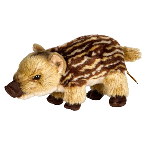 Living Nature Wildschwein-Ferkel, realistisches, weiches Kuschelschwein-Spielzeug, Naturli umweltfreundlicher Plüsch, 23 cm von Living Nature
