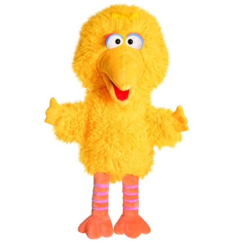 Bibo | Hand-Puppe | Sesamstrasse | 55 cm Plüsch-Figur | Kuschel-Tier von Living Puppets