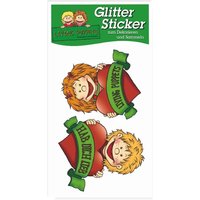 LIVING PUPPETS 72345 Glitter Sticker Lilabell und Lasse von Living Puppets