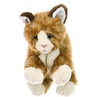 LIVING PUPPETS W044 Handspieltiere braune Katze von Living Puppets