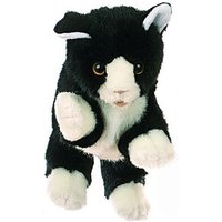 LIVING PUPPETS W045 Handspieltiere s/w. Katze von Living Puppets