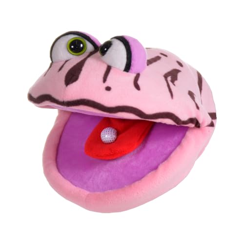 Living Puppets Handspielpuppe Schätzchen die Tiefseemuschel aus Stoff in der Größe 18cm, W840, Rosa von Living Puppets
