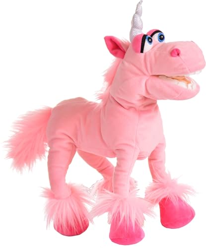 Living Puppets Handspieltier Einhorn Hörnchen aus Stoff in der Größe 41cm, W839, Rosa Living Puppets Handspieltier Einhorn Hörnchen aus Stoff in der Größe 41cm, W839, Rosa von Living Puppets