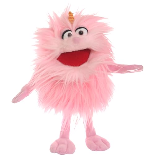 Living Puppets Monster to go Klein Bonsche aus Stoff mit Einer Größe von 26cm, W854, Rosa von Living Puppets