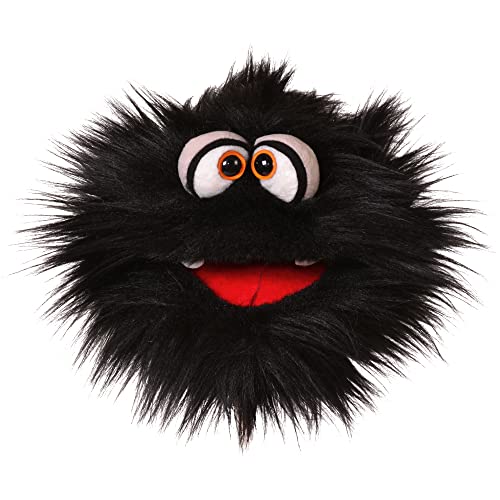 Living Puppets Quatschköppe Handpuppe Kladderradatsch in Schwarz für Erwachsene und Kinder geeignet, Größe: 20 cm, Handwäsche, W825 von Living Puppets