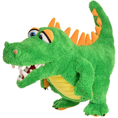 Living Puppets Handspieltier Krokodil Travis aus Stoff mit Einer Größe von 28cm, W841 von Living Puppets