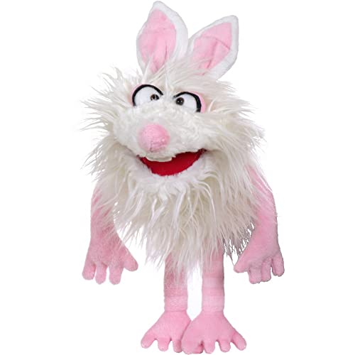 Living Puppets W803 Handpuppen, weiß/rosa, 34cm von Living Puppets