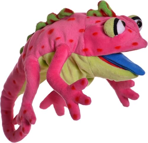 Living Puppets Wilhelminchen Chamäleon, Handpuppe aus hochwertigen Materialien in tollen Farben, Größe: 34 cm, W877 Living Puppets Wilhelminchen Chamäleon, Handpuppe aus hochwertigen Materialien in tollen Farben, Größe: 34 cm, W877 von Living Puppets