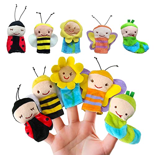 Liwein 5 Stück Fingerpuppen, Niedliche Fingertiere Baby Story Time Requisiten Spielhandschuh Klein Tier insekten Fingerpuppe Set für Geschichte Zeit Kindergeburstag Gastgeschenk Mitgebsel Fingerpuppen Liwein 5 Stück Fingerpuppen, Niedliche Fingertiere Baby Story Time Requisiten Spielhandschuh Klein Tier insekten Fingerpuppe Set für Geschichte Zeit Kindergeburstag Gastgeschenk Mitgebsel Fingerpuppen von Liwein