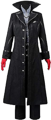 Lixinya Akira Kurusu Anime Halloween Karneval Outfits Party Bekleidung Halloween Cosplay Kostüm Set Herren (L, Schwarz) von Lixinya