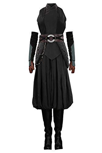 Lixinya Mantel Cosplay Jacke Wars Cosplay Cape Halloween Karneval Coat Cosplay Kostüm Damen (L, Schwarz) von Lixinya