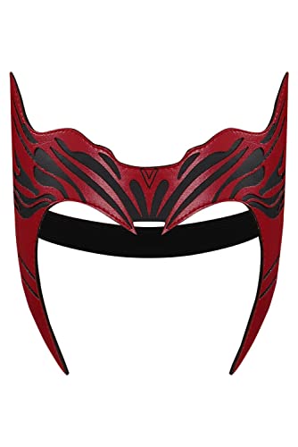 Lixinya Witch Kopfschmuck Maske Kostüm Kopfschmuck Maske Zubehör Stirnband Helm Party Halloween Anzug Damen von Lixinya