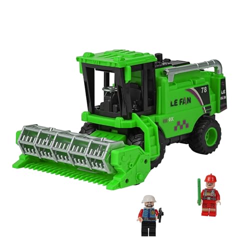 Lixstyea Erntemaschinen Modellspielzeug - Reibungsbetriebenes Autospielzeug Kinder, Mähdrescher Spielzeug, Harvester Spielzeug, Bauernhof MähwerkSpielzeug (grün) von Lixstyea