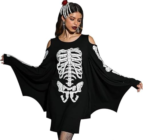 Lixstyea Halloween Fledermaus Kostüm Damen (M) von Lixstyea