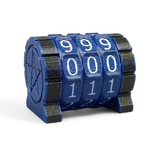 Life Counter Game Counter Health Tracker für Brettspiel, RPG-Kartenspiele, kompatibel mit MTG (Blau+Weiße Zahl) von Lixusia