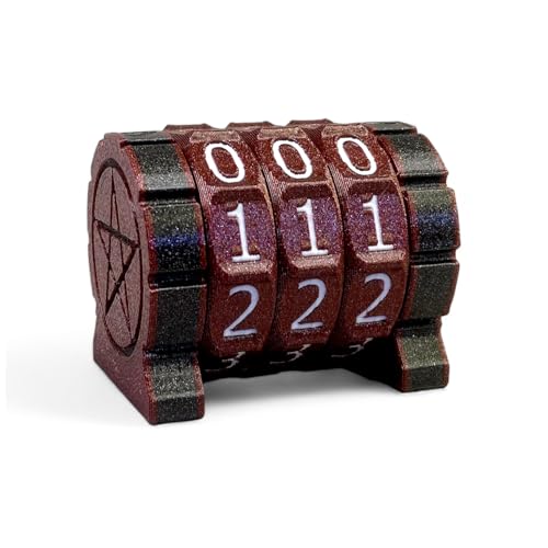 Life Counter Game Counter Health Tracker für Brettspiel, RPG-Kartenspiele, kompatibel mit MTG (Rot+Weiße Zahl) von Lixusia