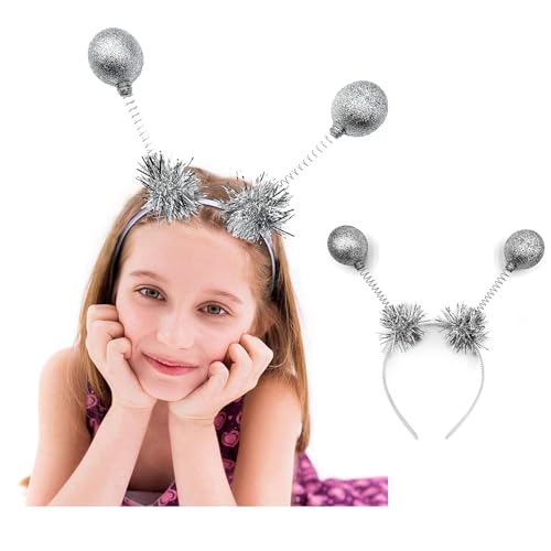 Ljevandria Alien Haarreif Alien Kostüm Damen Silber Glänzend Accessoire für Space Girl Kostüm oder Karneval Fasching Halloween Party Kostüm Ljevandria Alien Haarreif Alien Kostüm Damen Silber Glänzend Accessoire für Space Girl Kostüm oder Karneval Fasching Halloween Party Kostüm von Ljevandria