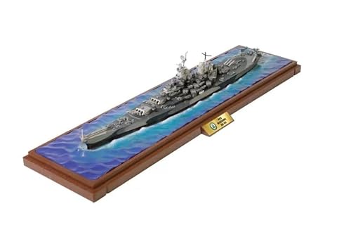 Lllunimon 1/700 Missouri Schlachtschiff Modell aus Druckguss-Metall, statisches Militärschiff, Miniatur-Nachbildung zum Sammeln von Lllunimon