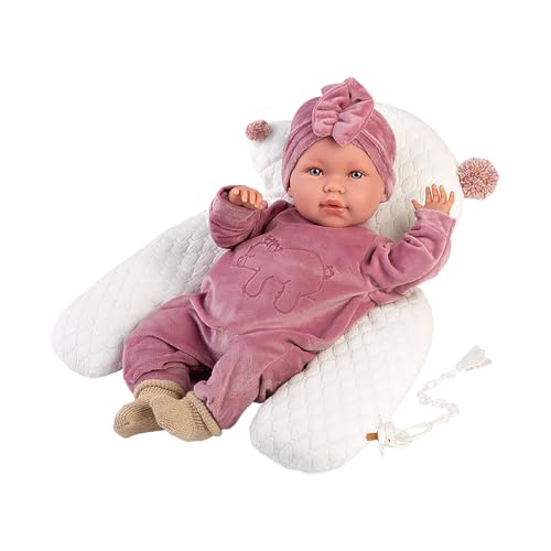 Llorens 1017418 Puppe Lala, mit blauen Augen und weichem Körper, Babypuppe inkl. Outfit, Schnuller, Schnullerkette und Stützkissen, 42cm Llorens 1017418 Puppe Lala, mit blauen Augen und weichem Körper, Babypuppe inkl. Outfit, Schnuller, Schnullerkette und Stützkissen, 42cm von Llorens