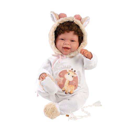 Llorens 1018482 Babypuppe Tala, mit braunen Augen, braunen Locken und weichem Körper, Baby Puppe inkl. Outfit, Schnuller, Schnullerkette, 44 cm Llorens 1018482 Babypuppe Tala, mit braunen Augen, braunen Locken und weichem Körper, Baby Puppe inkl. Outfit, Schnuller, Schnullerkette, 44 cm von Llorens