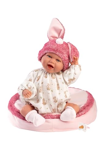 Llorens 1025019 Puppe Mimi, mit blauen Augen und weichem Körper, Babypuppe inkl. Fuchs-Outfit, rosa Ohrenmütze und weichem Kuschelkissen, 42 cm Llorens 1025019 Puppe Mimi, mit blauen Augen und weichem Körper, Babypuppe inkl. Fuchs-Outfit, rosa Ohrenmütze und weichem Kuschelkissen, 42 cm von Llorens