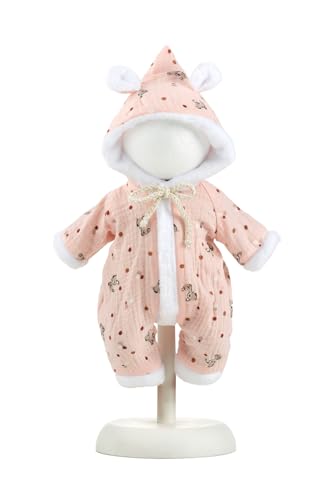 Llorens 1025921 Puppenkleidung für 32 cm Puppen, rosa Pyjama Set mit niedlichen Rehen, Puppenschlafanzug mit Kapuze, Puppenzubehör Llorens 1025921 Puppenkleidung für 32 cm Puppen, rosa Pyjama Set mit niedlichen Rehen, Puppenschlafanzug mit Kapuze, Puppenzubehör von Llorens
