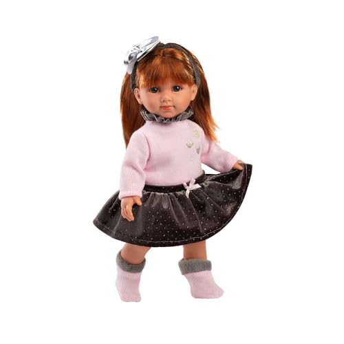 Llorens 1053551 Puppe Nicole, mit roten Haaren und blauen Augen, Fashion Doll mit weichem Körper, inkl. trendigem Outfit und Haarreif, 35 cm Llorens 1053551 Puppe Nicole, mit roten Haaren und blauen Augen, Fashion Doll mit weichem Körper, inkl. trendigem Outfit und Haarreif, 35 cm von Llorens